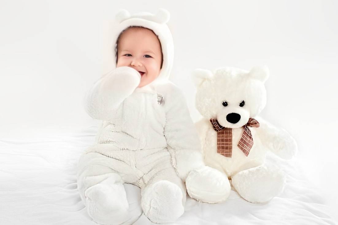 RS 149 Bear Design Long-Sleeve Baby Jumpsuit Thespark Shop – A Perfect Blend of Comfort and Style